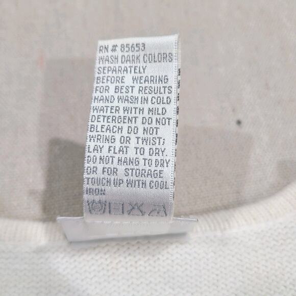 Koret Coastal Grandma Short Sleeve Sweater Patriotic Embroidered Beach Size L - Picture 5 of 12